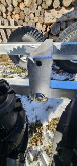 Atv Holz/ Forst Rückewagen mit Kran – Bild 4