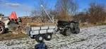 Atv Holz/ Forst Rückewagen mit Kran – Bild 2